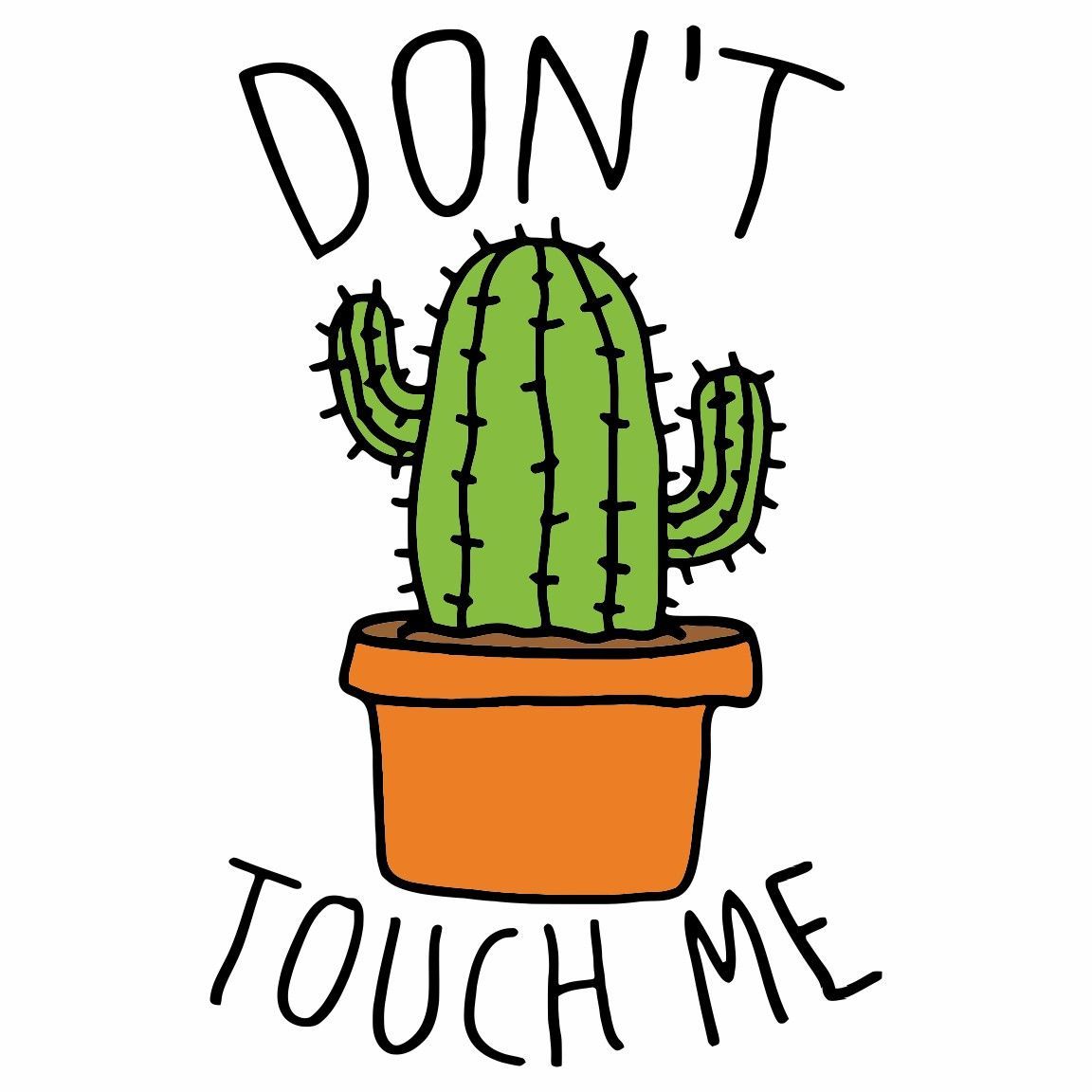 Diseño Don't Touch Me Cactus