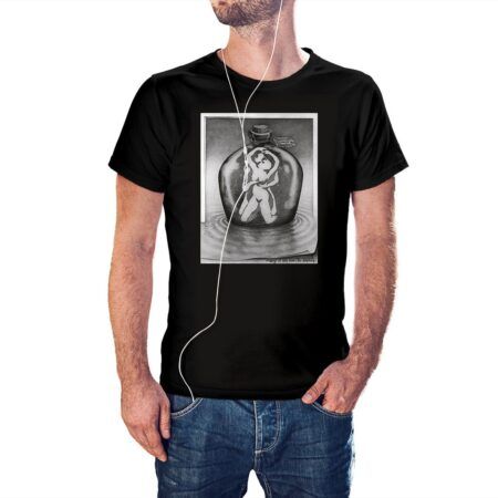 Camiseta Amantes o Delfines color negro