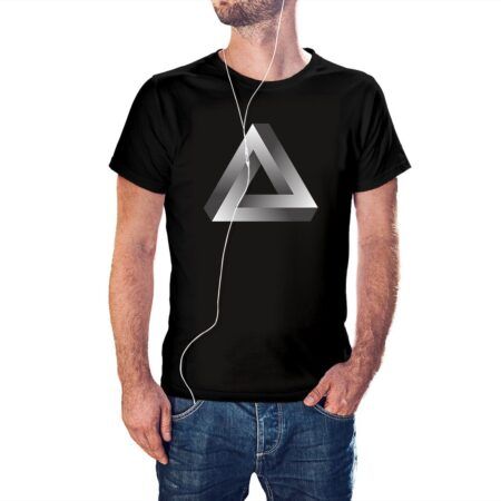 Camiseta Triangulo de Penrose color negro