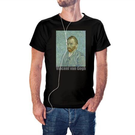 Camiseta Autorretrato de Van Gogh color negro