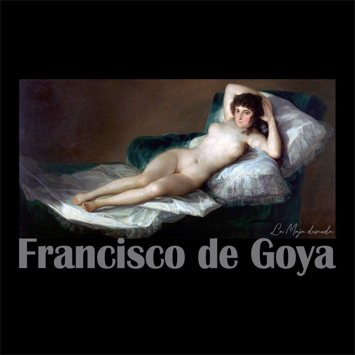 Camiseta Maja Desnuda de Goya diseño
