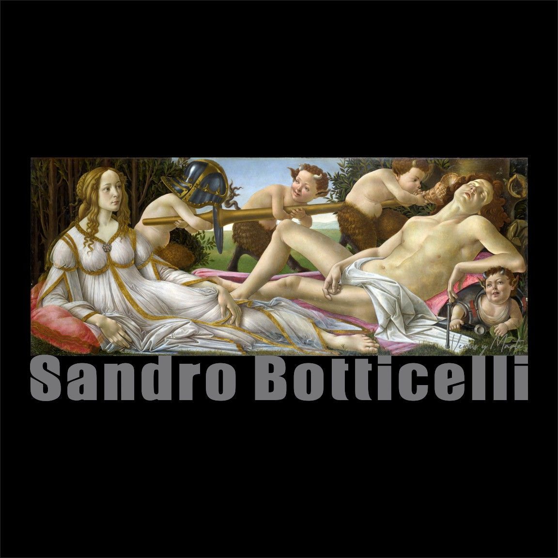 Camiseta Venus y Marte de Botticelli diseño Camiseta Venus y Marte de Botticelli diseño