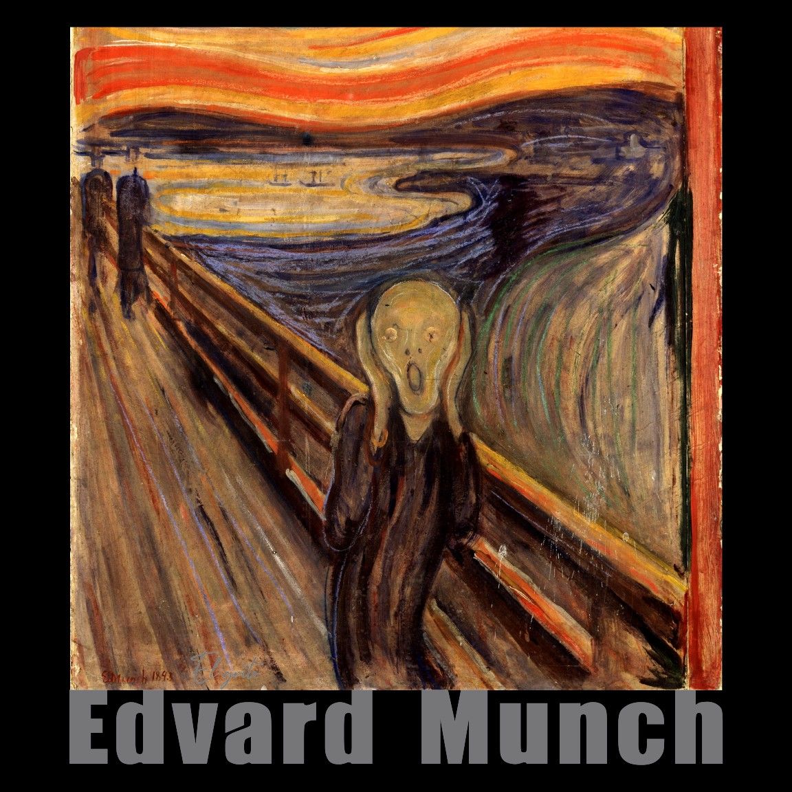 Camiseta El Grito de Edvard Munch diseño