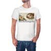 Camiseta La Creación de Adán de Miguel Ángel color blanco