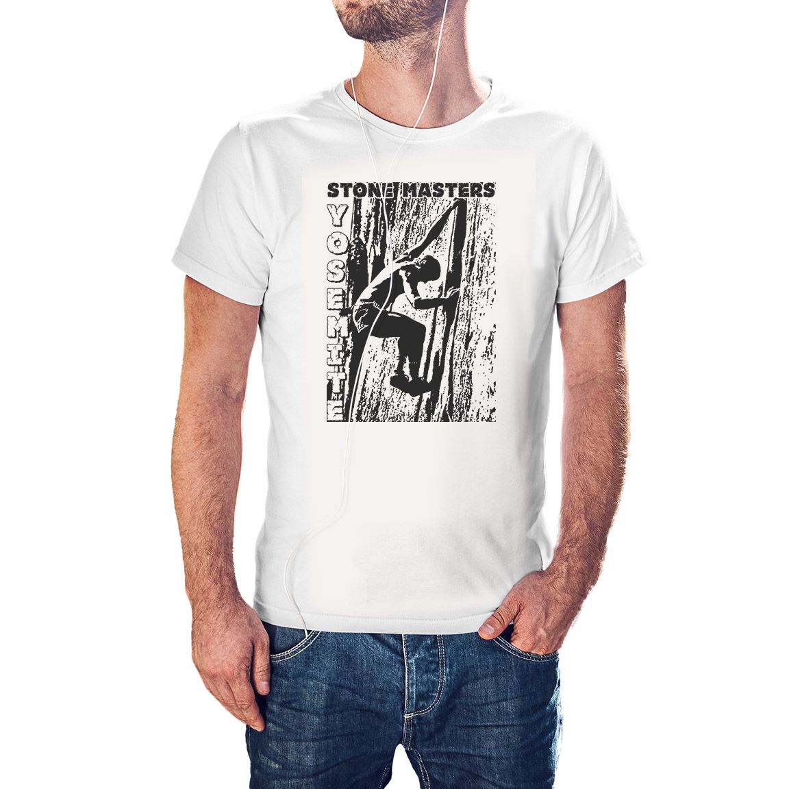 Camiseta Stone Masters Yosemite color blanco