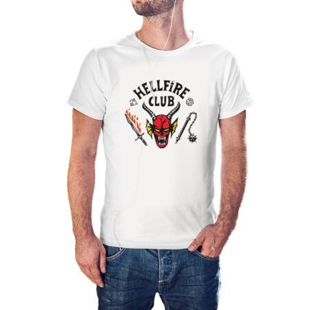 Camiseta Caution Hellfire Club color Blanco