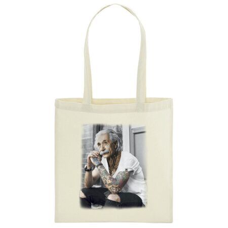 Bolsa de tela 100% Algodón Albert Einstein Tattoo