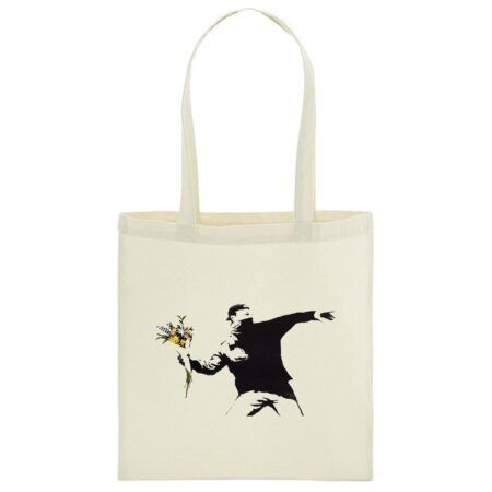 Bolsa de tela 100% Algodón Banksy Ramo de Flores