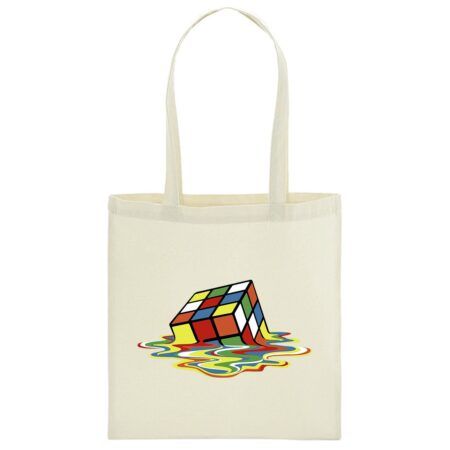Bolsa de asas Cubo Rubik Derretido color natural