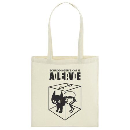 Bolsa de tela 100% Algodón El Gato de Schrödinger