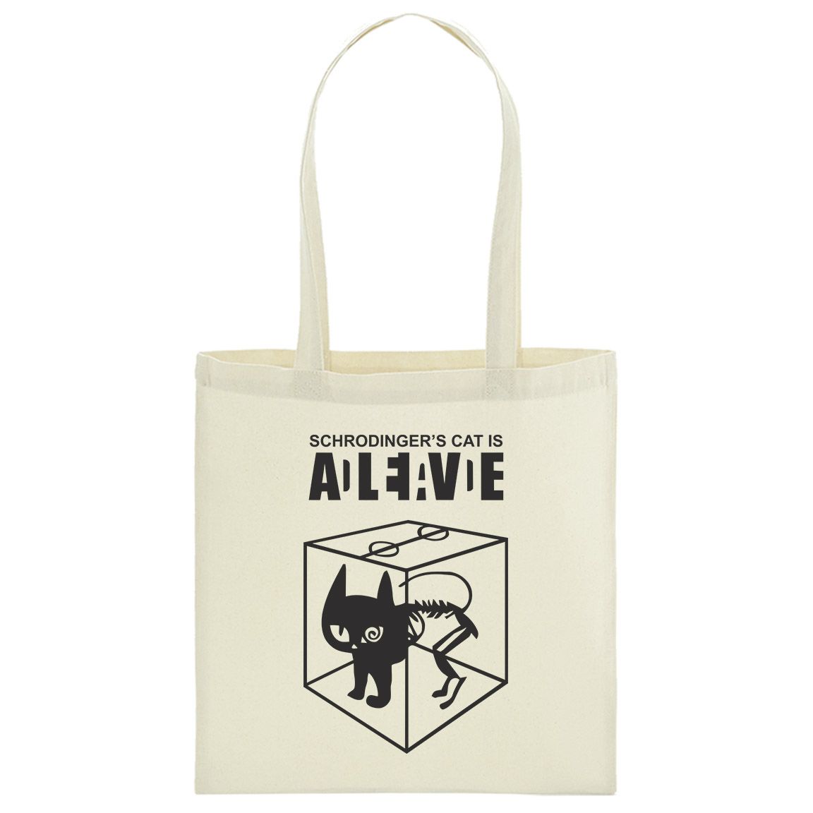 Bolsa de tela 100% Algodón El Gato de Schrödinger