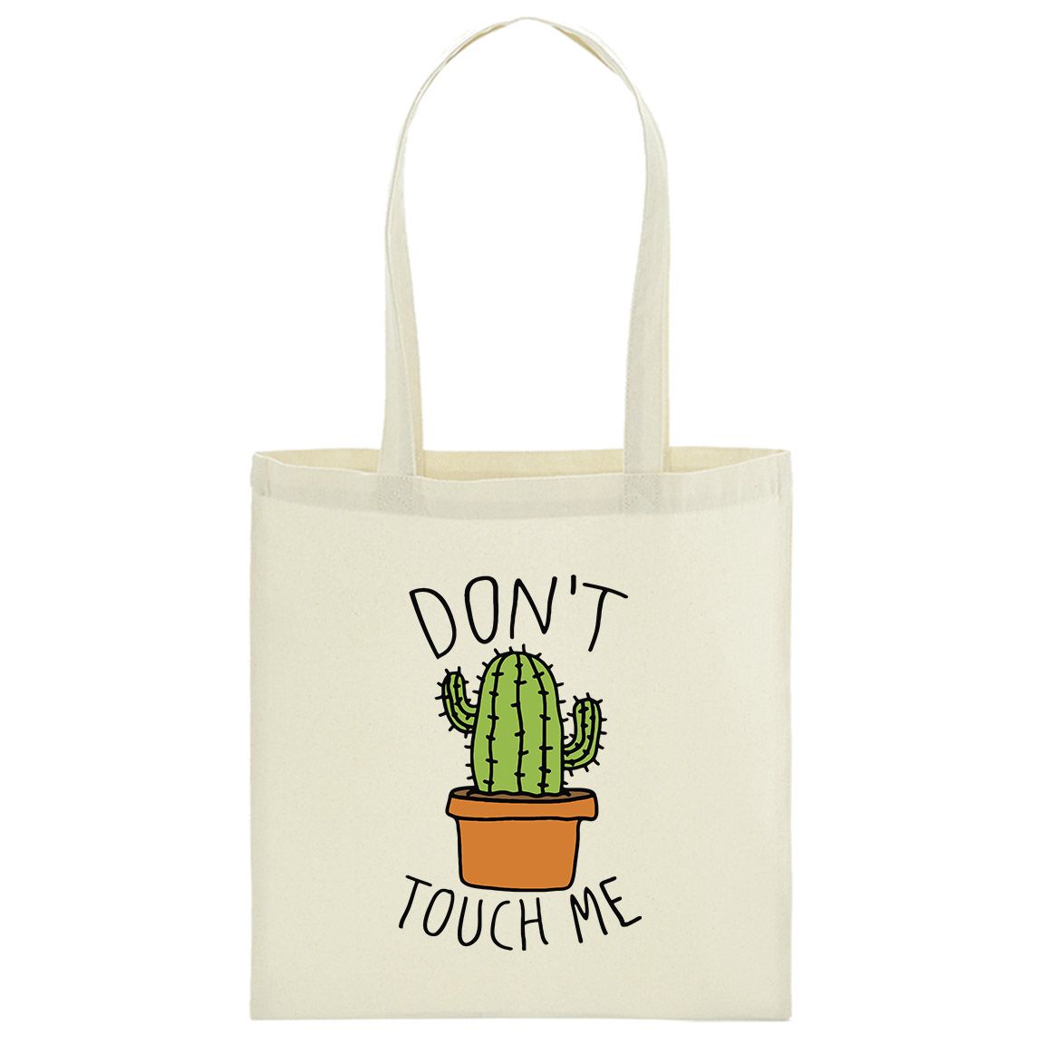 Bolsa de tela 100% Algodón Don't Touch Me Cactus