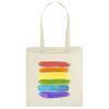 Bolsa de tela 100% Algodón Bandera Orgullo Brochazos Bolsa de tela 100% Algodón Bandera Orgullo Brochazos
