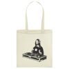 Bolsa de tela Camiseta Mona Lisa DJ color natural