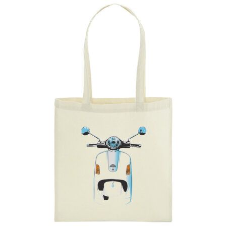 Bolsa bandolera Scooter Clásico frontal color blanco