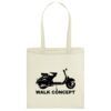 Bolsa de tela 100% Algodón Scooter Walk Concept