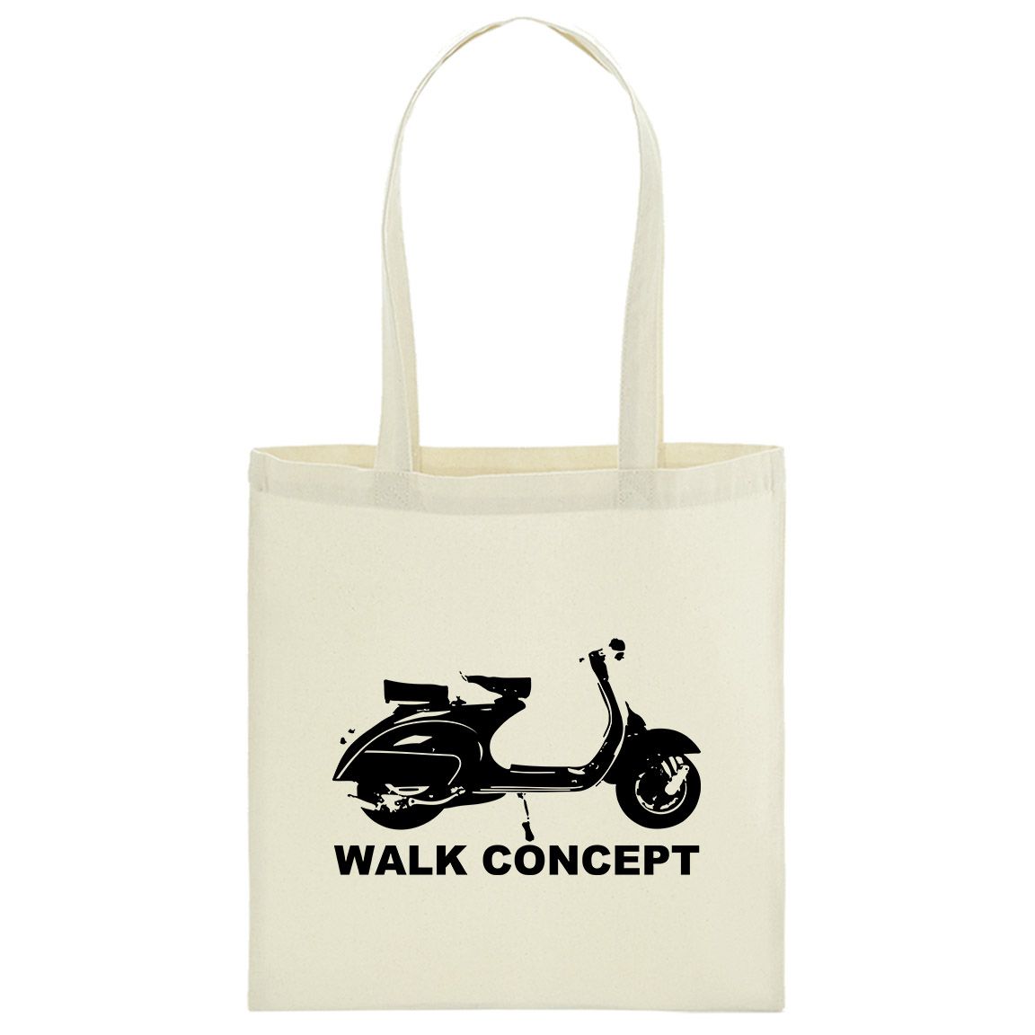 Bolsa de tela 100% Algodón Scooter Walk Concept