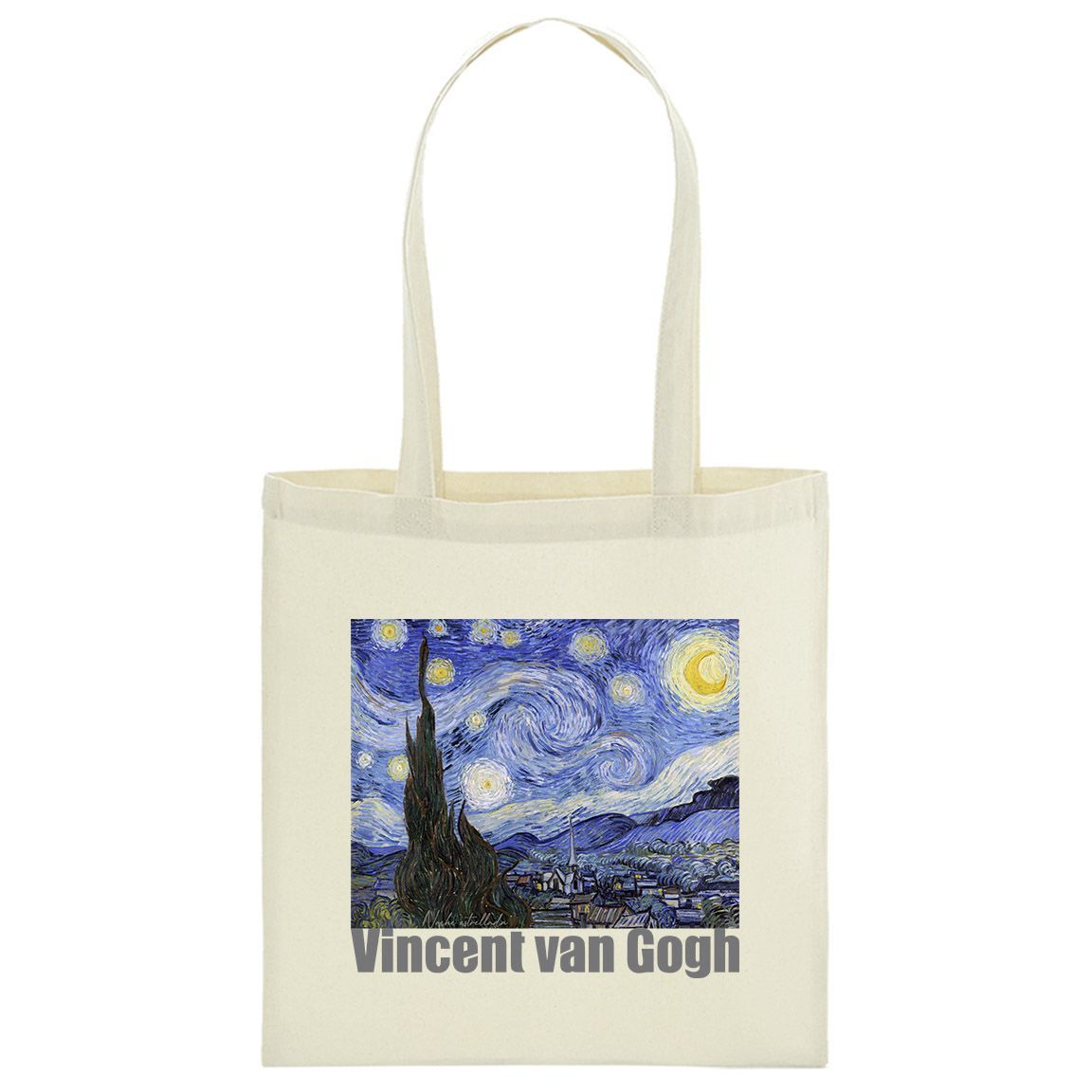 Bolsa de tela 100% Algodón Noche Estrellada de Van Gogh