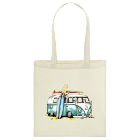 Bolsa de tela 100% Algodón Camper Beach Van