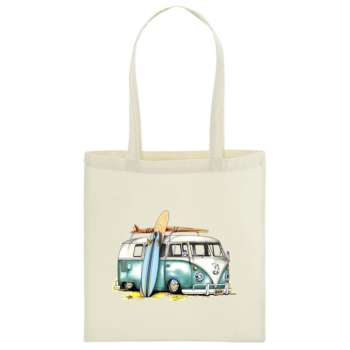 Bolsa de tela 100% Algodón Camper Beach Van