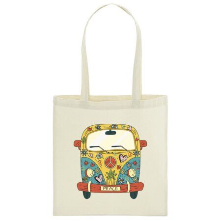 Bolsa de tela 100% Algodón VW Hippie Van