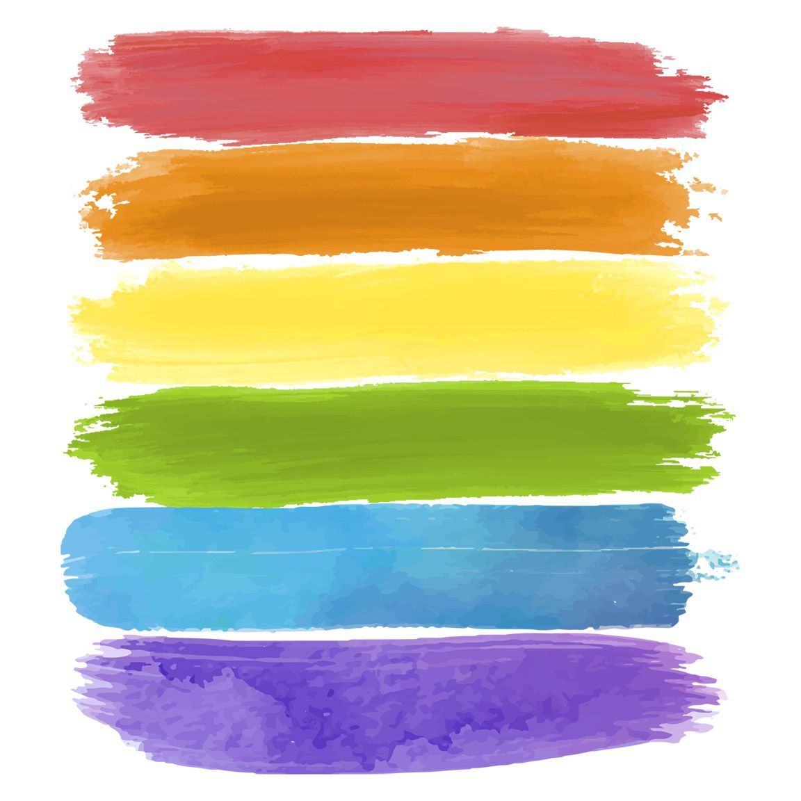 Diseño Bandera Orgullo Brochazos