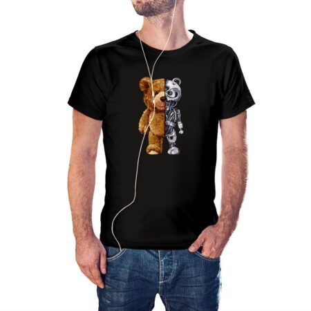 Camiseta Osito Robot color negro