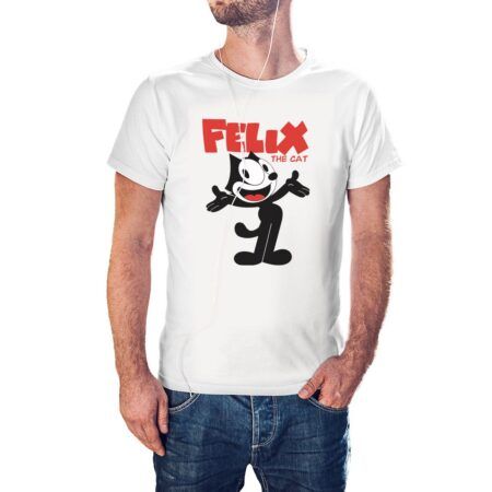 Camiseta El Gato Félix color blanco