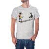 Camiseta Lucky Luke sombra color gris jaspeado Camiseta Lucky Luke sombra color gris jaspeado