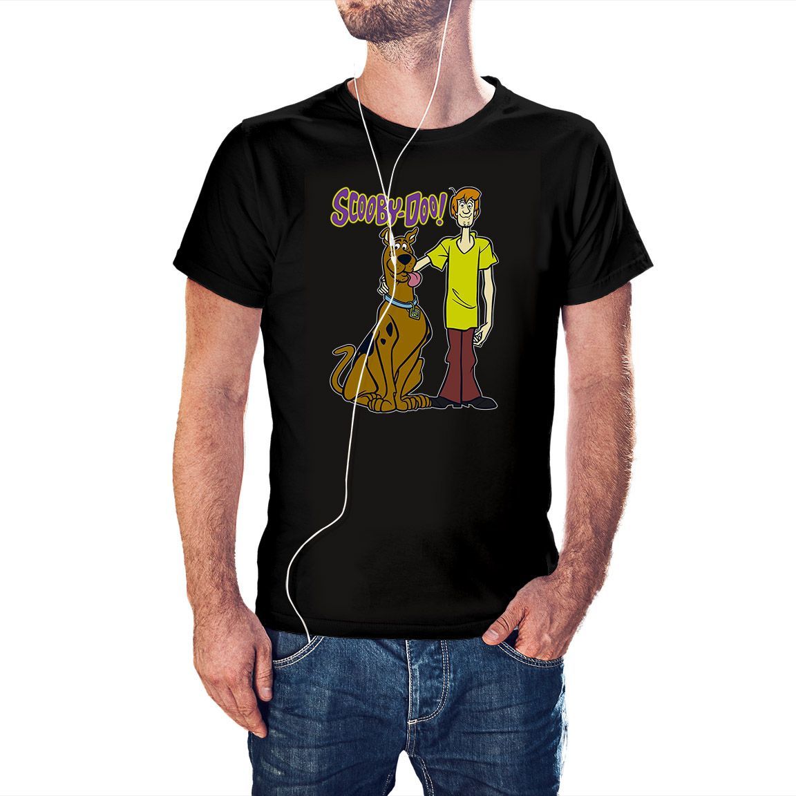 Camiseta Scooby Doo and Shaggy color negro