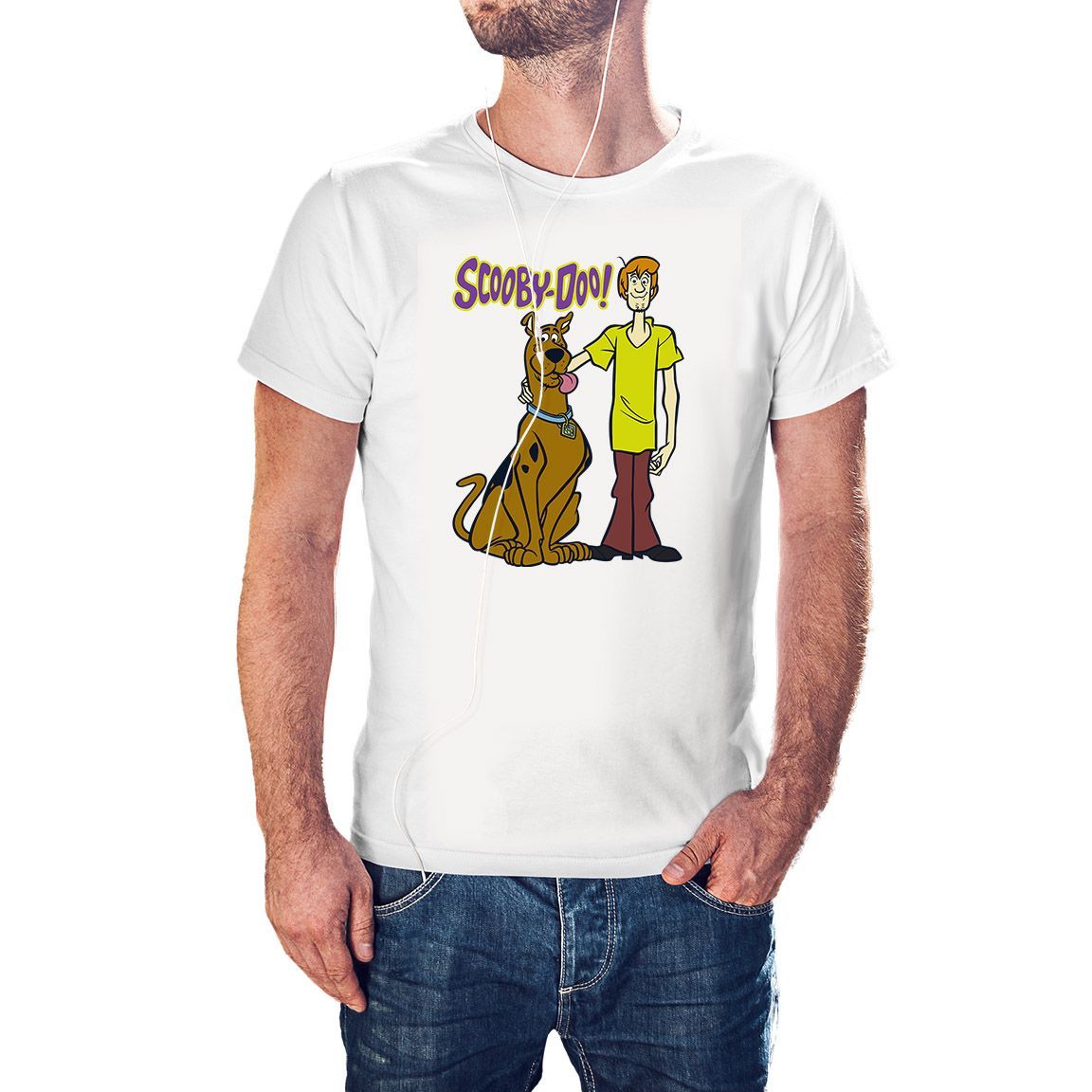Camiseta Scooby Doo and Shaggy color blanco