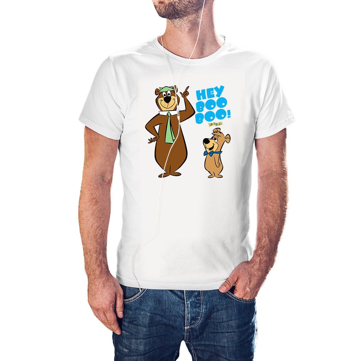 Camiseta Hey Boo Boo color blanco