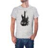 Camiseta Guitarra pájaros color gris jaspeado