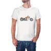Camiseta Moto Chopper Davidson color blanco