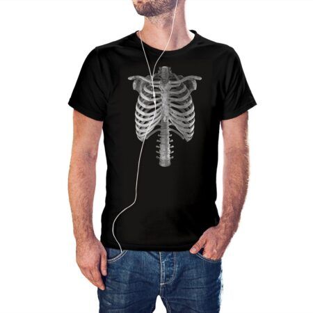 Camiseta Torso Esqueleto color negro