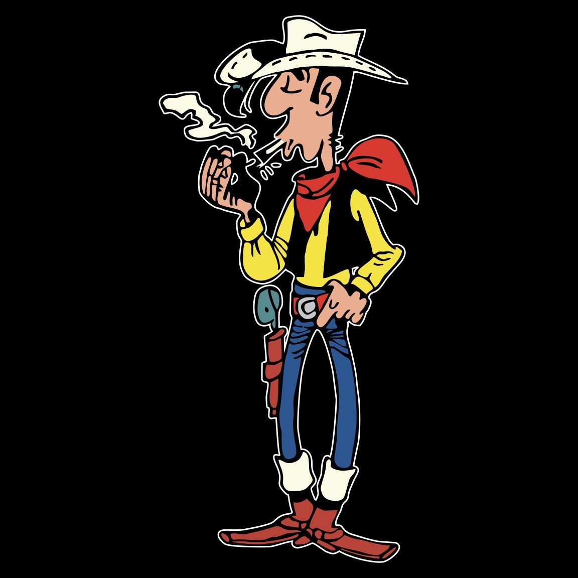 Diseño Lucky Luke cigarrillo
