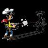 Diseño Lucky Luke sombra Diseño Lucky Luke sombra