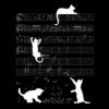 Diseño Gatos jugando con notas musicales