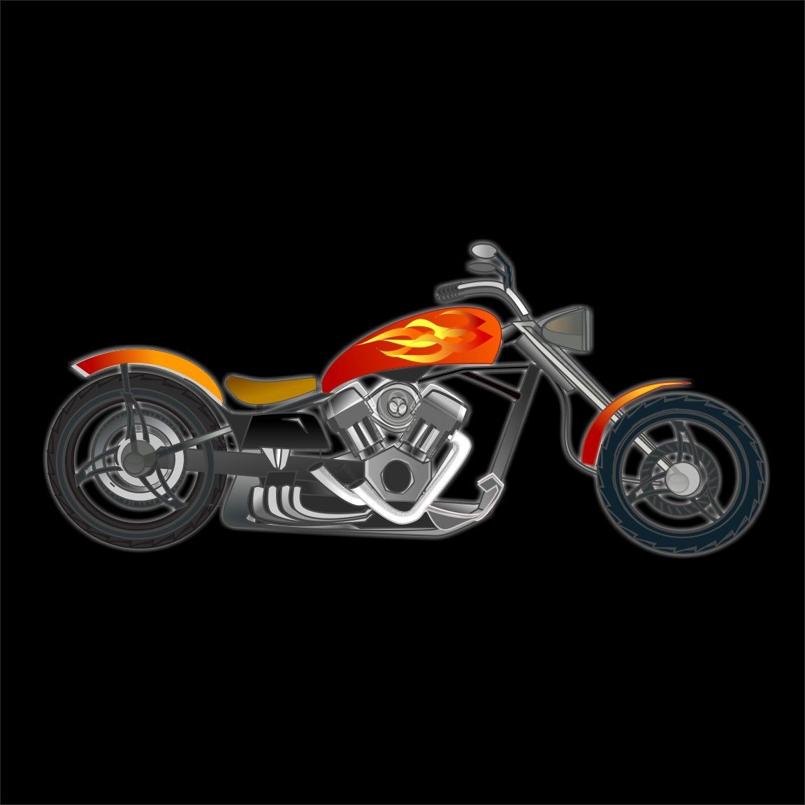Diseño Moto Chopper Davidson