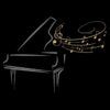 Diseño Piano notas musicales