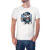 Camiseta Oso Panda Pistola color blanco