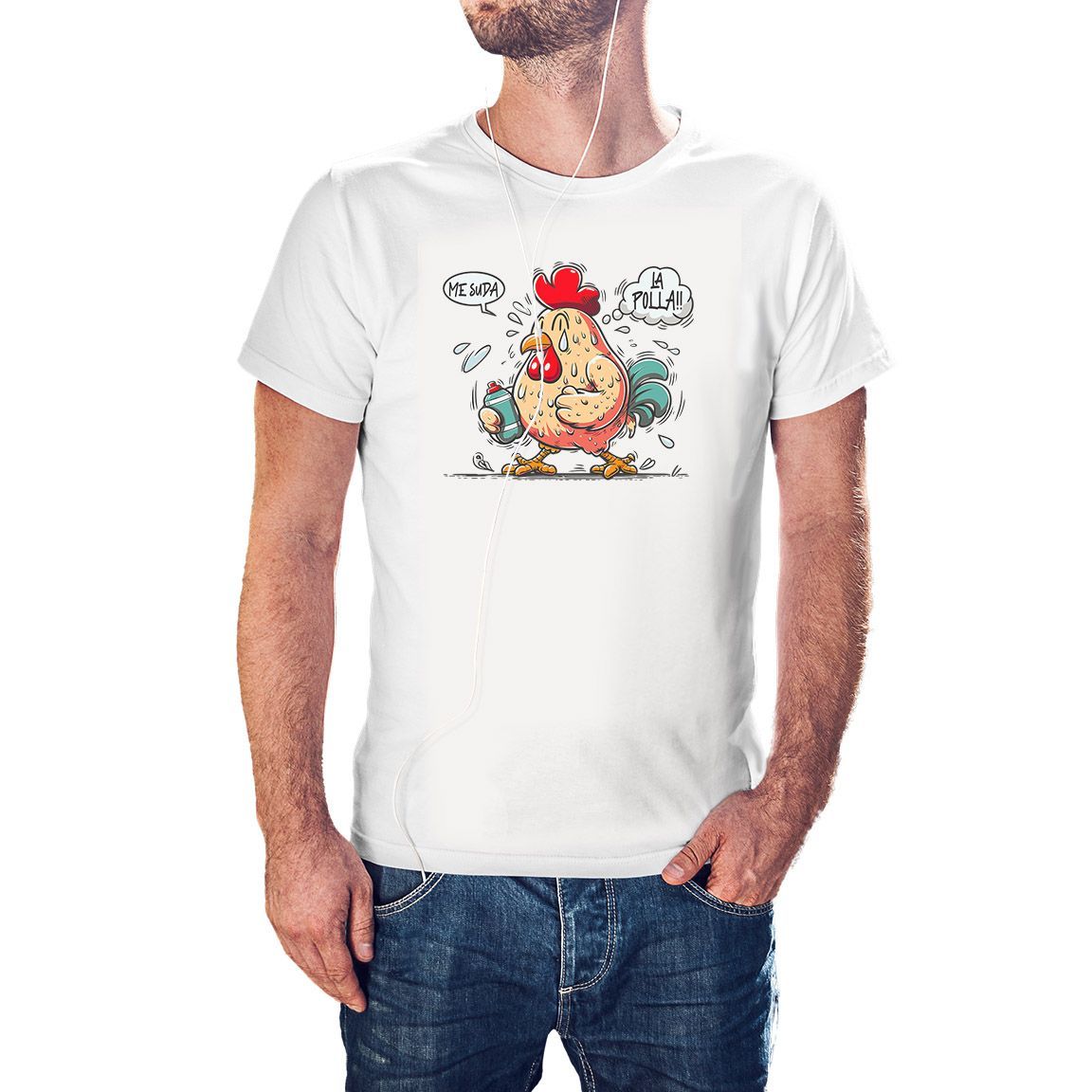 Camiseta Me Suda La Polla color blanco Camiseta Me Suda La Polla color blanco