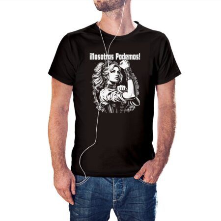 Camiseta ¡Nosotras Podemos! color negro