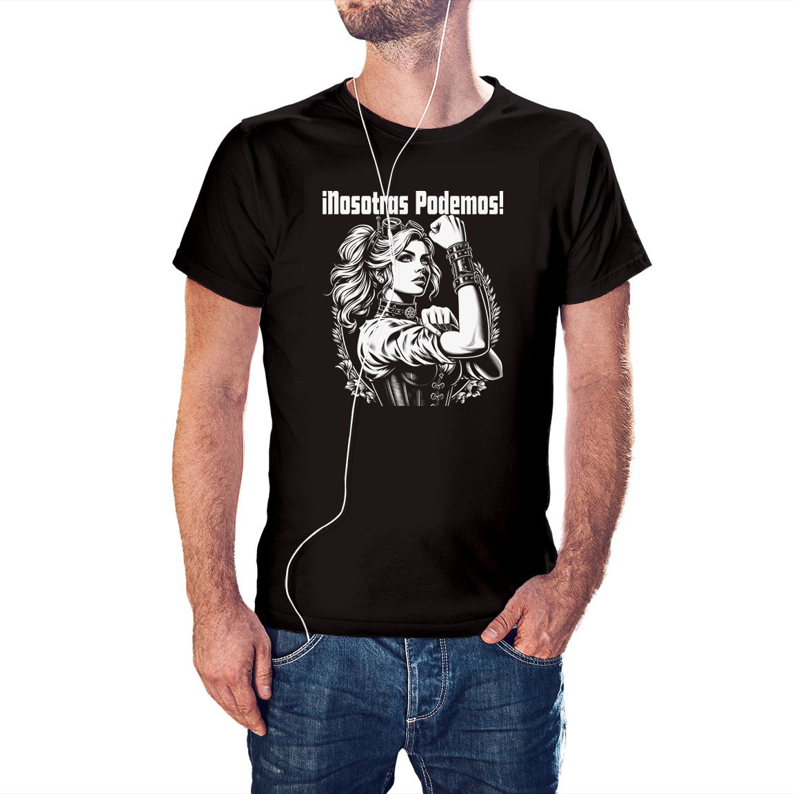 Camiseta ¡Nosotras Podemos! color negro Camiseta ¡Nosotras Podemos! color negro