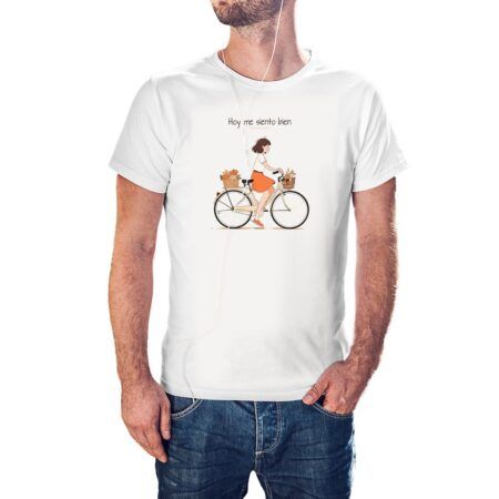 Camiseta Hoy me siento bien blanca