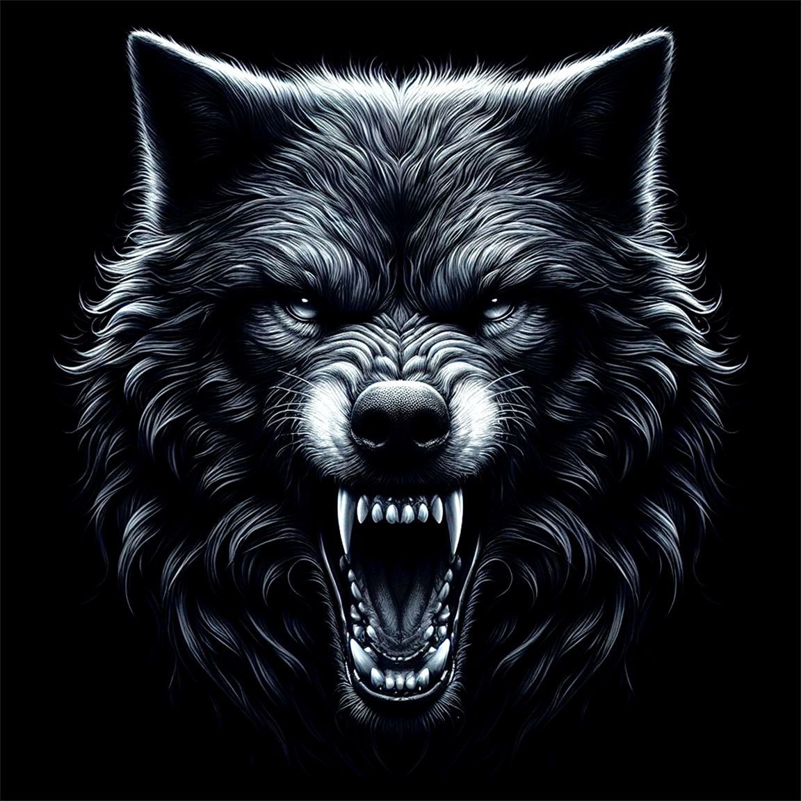 Diseño Lobo Noche Diseño Lobo Noche
