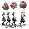 Diseño Niña Globos Evolution