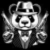 Diseño Oso Mafioso dos Pistolas