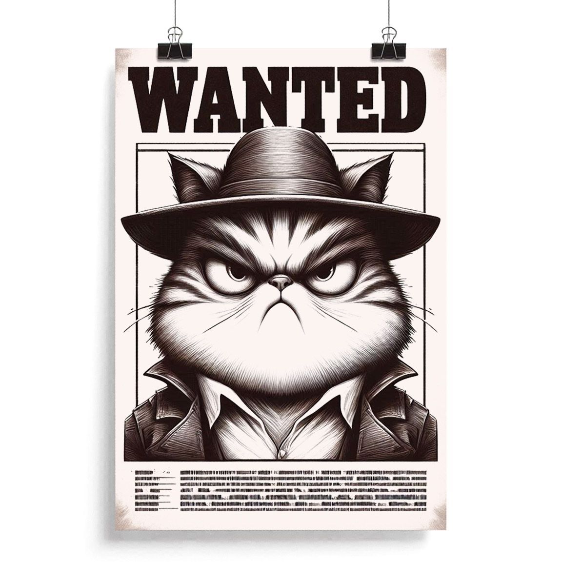 Diseño Se Busca Gato Bandido