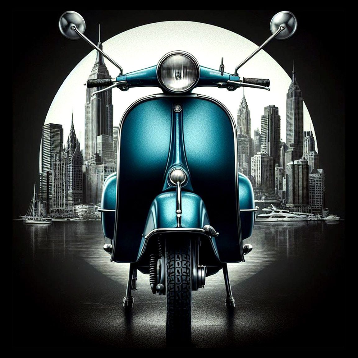 Diseño Scooter Retro City